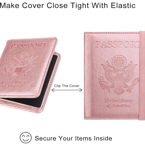 WALNEW Passport Holder for Travel, RFID Passport Cover Wallet, NWT - Picture 7 of 10